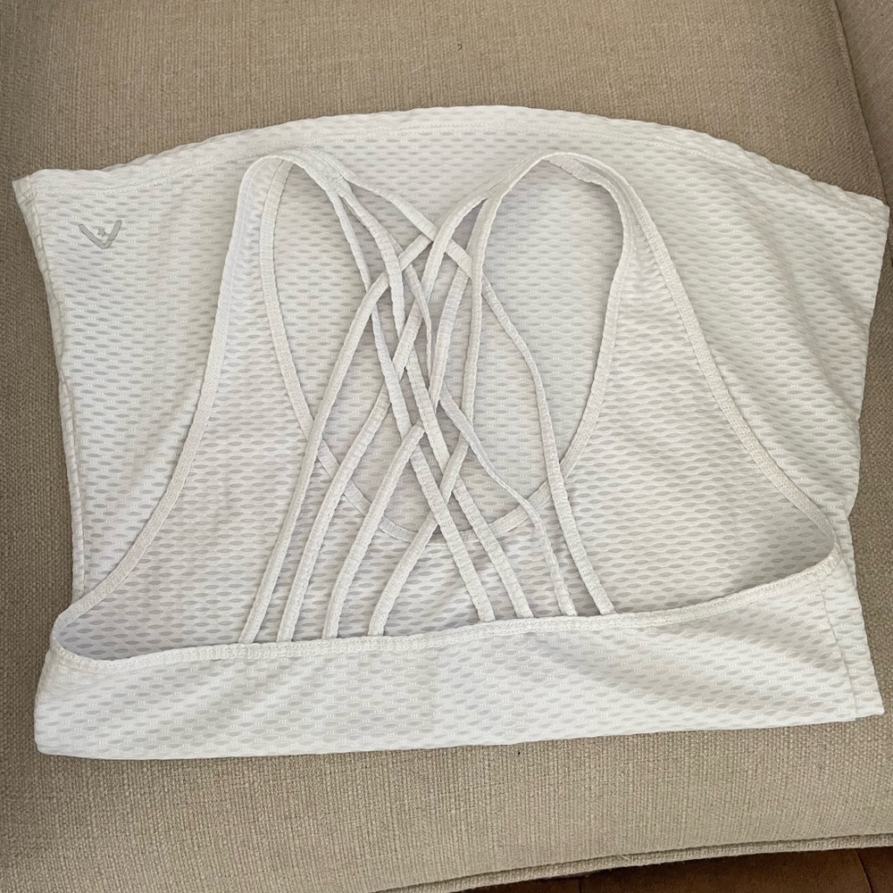 WHITE ATHLETIC TANK - Picture 2 of 2